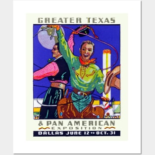 1937 Texas and Pan American Exposition Posters and Art